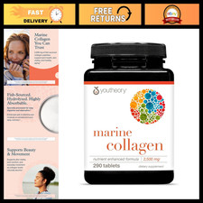 Marine Collagen Tablets 2500mg - 290 Count, 58-Day Supply for Skin & Joints picture