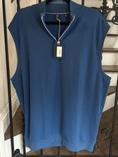 Men’s XL FootJoy Men's Approach Quarter-Zip Vest Golf Blue picture