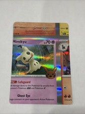 Pokemon Error Mimikyu Holo Trick Or Trade Set NFC (non Factory Cut) - M18 picture