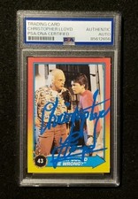 *CHRISTOPHER LLOYD* 1989 Topps Back To The Future Signed AUTO Autograph PSA/DNA picture