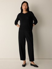 Eileen Fisher Washable Flex Ponte Lantern Pant Brand New Freeship NO IMPORT FEES picture