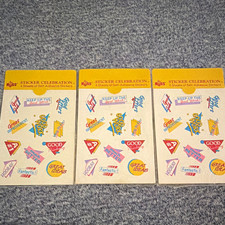 Vintage Russ Sticker Celebration Self-Adhesive Stickers Style 2371 Lot of 3 picture