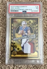 🔥🔥JOSH ALLEN GOLD /49🔥🔥2018 Panini Elements - Radioactive Rookie Materials picture
