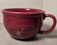 Longaberger pottery chili/soup cup mug bowl with handle paprika picture