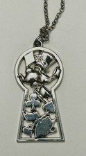 Tom Binns Disney Couture Alice In Wonderland Necklace Decorated Keyhole Rare picture