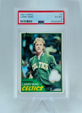 1981 TOPPS #4 LARRY BIRD PSA 6 picture