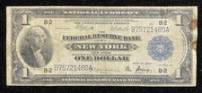 1918 $1 New York Federal Reserve Note  picture