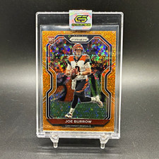 2020 Panini Prizm Joe Burrow Orange Disco Prizm Rookie #307 Bengals picture