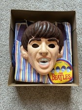 1964 GEORGE HARRISON Halloween Costume & Box BEATLES Original BEN COOPER Mask picture