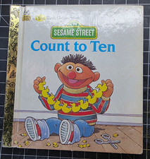 First Little Golden Books Sesame Street Count to Ten HC Emily Thompson 1986 picture