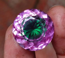 35.50 Ct Certified LooseGemstone Beautiful Round Cut Natural Pitambari Sapphire picture