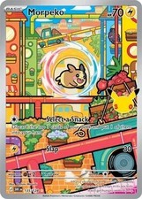 Morpeko 135/128 Illustration Rare 30th Celebration Pokemon Holo Near Mint picture