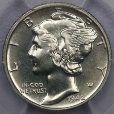 1942 10c Mercury Dime - PCGS PR 66 CAC picture