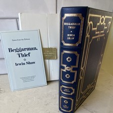 Franklin Library Beggarman, Thief Irwin Shaw Leather Bound 1st Ed HC + Slipcase picture