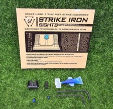 Strike Industries Stainless Steel Co-Witness Height Front &Rear Sights for Glock picture