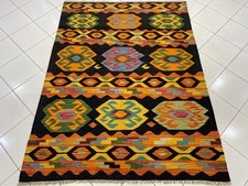 5x7 ft Modern Afghan Oriental Turkish Handwoven Tribal Veg Dyes Wool Area Kilim picture