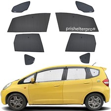 Fit For Honda Fit Hatchback 08-13 Side Window Black Silver Privacy Sunshade 8pcs picture