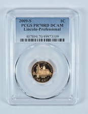 2009-S Lincoln Cent Professional Life PR70 RD DCAM PCGS Blue Label picture