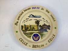 CELLE BERLIN bomber plate Allied Forces military WW2 Hand Painted Germany 1948-9 picture