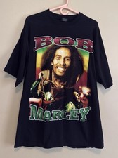 Vintage Y2K Bob Marley Rap Tee AOP Smile Jamaica 2XL NWOT picture