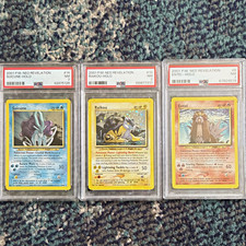 2001 Pokemon Neo Revelation Holo PSA Graded Lot 3 Suicune Raikou Entei picture