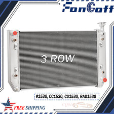 CU1530 3 Row Aluminum Radiator Fits 1994-98 Chevrolet P30 GMC P3500 5.7L V8 US. picture
