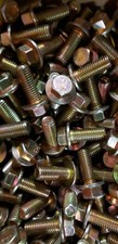 M12-1.75 X 30MM 10.9 Hex Flange Bolt Yellow Zinc Coarse Thread picture