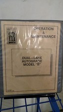 Terex CMI  OPERATION & MAINT MANUAL  Dual-Lane Autograde Model B picture