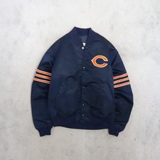 Vintage Chicago Bears Starter Satin Bomber Jacket Size Medium NFL picture