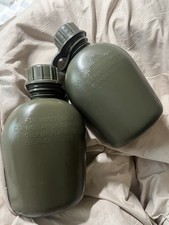 US Military Surplus Green Canteens, Lot of 2, Army Hydration picture