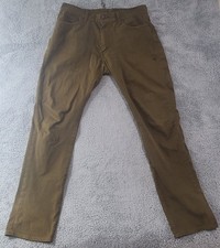 Levis Lot 511 Premium Jeans Mens 33x32 Tan Denim Big E Leather Patch picture