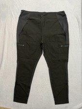 Athleta Women’s Headlands Hybrid Cargo II Tight Green Pocket Pants Size 22 picture