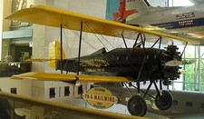 PA-5 Mailwing Pitcairn Sport Airplane Desktop Kiln Dry Wood Model  picture