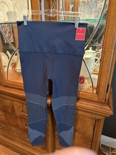 NWT SPANX Moto Leggings INDIGO SKY Blue Seamless XL - Look At Me Now - 50200R picture