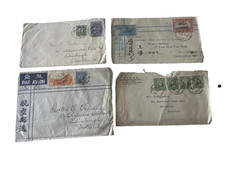 Four rare R O China covers  from China  to UK , various postmarks  (02) picture