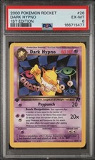 2000 POKEMON TEAM ROCKET 1ST EDITION #26/82 DARK HYPNO PSA 6 picture
