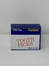 Vintage Forster Flat Wooden TOOTHPICKS 750 SEALED picture