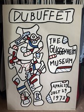 Vintage 1973 Jean Dubuffet Guggenheim Museum Exhibition Poster 24