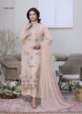 Blush Pink Embroidered Pakistani chiffon Suit  picture