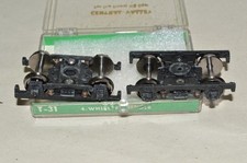 HO scale passenger TRUCKS sprung metal Central Valley T-31 4-wheel lightweight picture