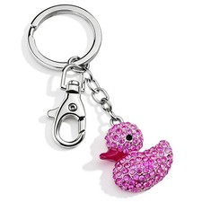 Cute Duck Keychains Bling Sparkly Duck Charm Accessories for Girls picture