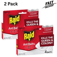 Ant Killer Bait 4 Count Outdoor Indoor Tray Traps Ready To Use 2 Pack picture