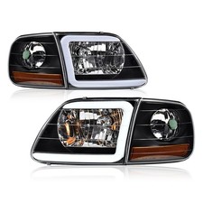LED DRL Headlights Assembly Fit 1998-2003 Ford F150 picture