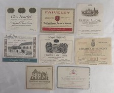 8 - 1960’s - 1970’s French Wine Labels Lot #3 (8 Labels) picture