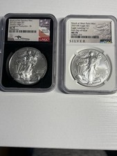 2021 (S)  (T-1) & 2021 (W) (T-2)  NGC MS 70’s American silver Eagles 👀 labels picture