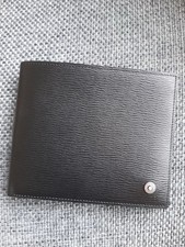 New In Box Montblanc Meisterstück Bifold Wallet Black Leather Men Luxury Gift picture