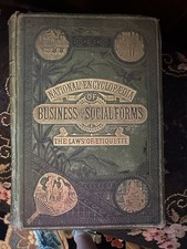 National Encyclopedia of social norms 1870s Original Antique Book Totally Entact picture