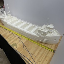 ho scale 1930s Era Steam Boat model. UnAssembled And Unpainted. 29”x5.5 picture