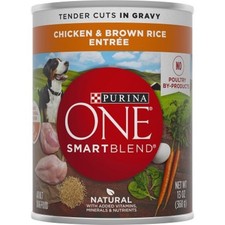 3x Purina One Smartblend Tender Dog Food Chicken Gravy Wet Canned Pack Bulk 13oz picture