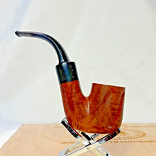 Vtg H.H.G. Pipe Oom Paul Style Carved Imported Briar Saddle Stem picture